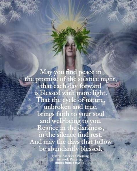 Winter solstice blessings wiccan
